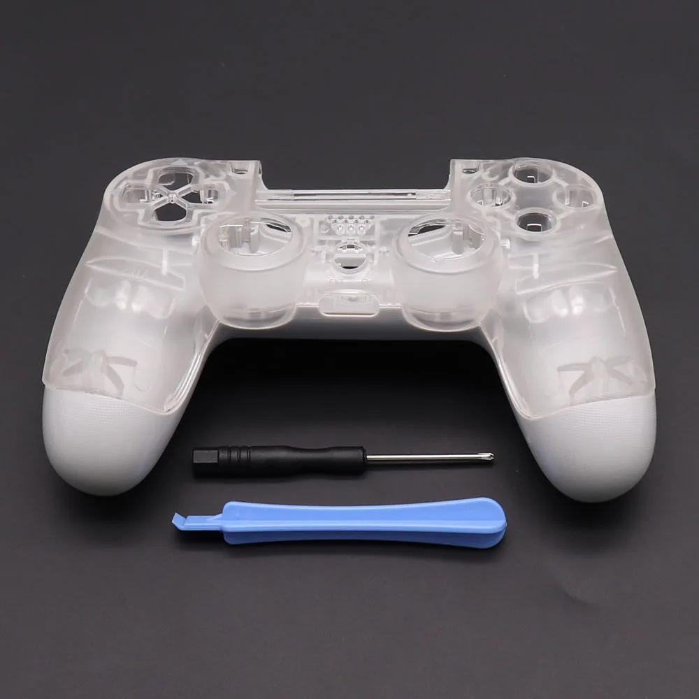 For PS4 Pro JDM-050 JDM-055 Transparent Hard Plastic Controller Housing Case Buttons Replacement Shell Gamepad JDS-055 JDS-050 - view 4