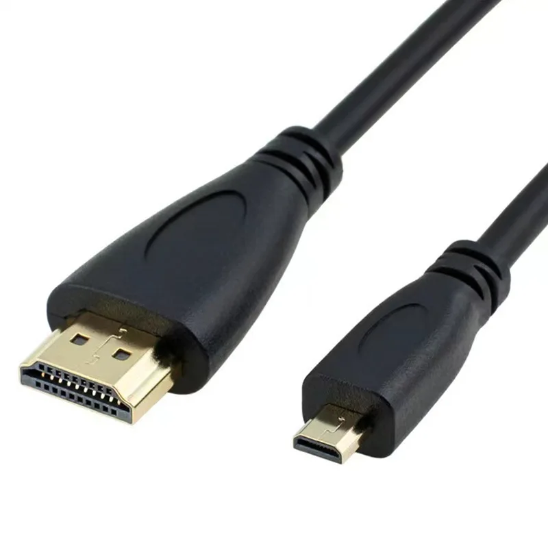 1M-3M Micro HDMI-Compatible To HDMI Conversion Cable Mini Head Version 1.4 1080P Camera Tablet High-Definition Connection Cable