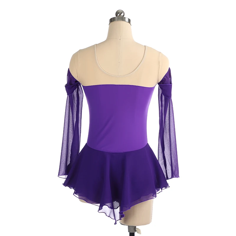 Figure Skating Competition Clothing Ice Skirt Women's Children's Off Shoulder Rhythmic Gymnastics Performance view 3