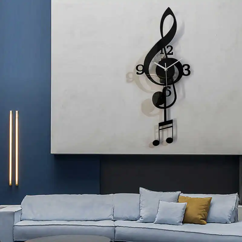 Quartz Nordic Wall clock Vertical Design Luxury Mechanical Wall clock Square Classic Horloge Murale Salon Wall Decoration