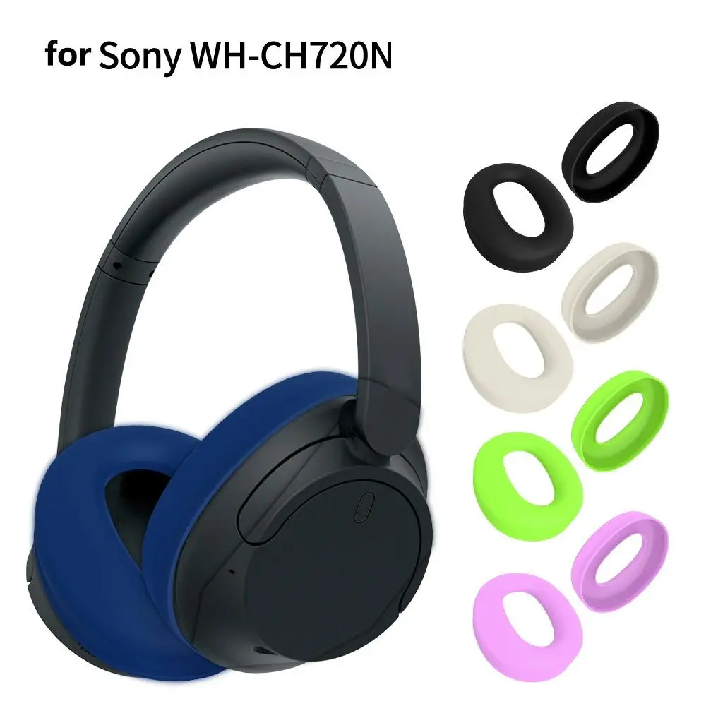 Robuste Silikon-Abdeckung für kabellose Kopfhörer, weiche, kratzfeste Ohrpolster-Abdeckung, Headset-Pad für Sony WH-CH720N Bluetooth-Headset