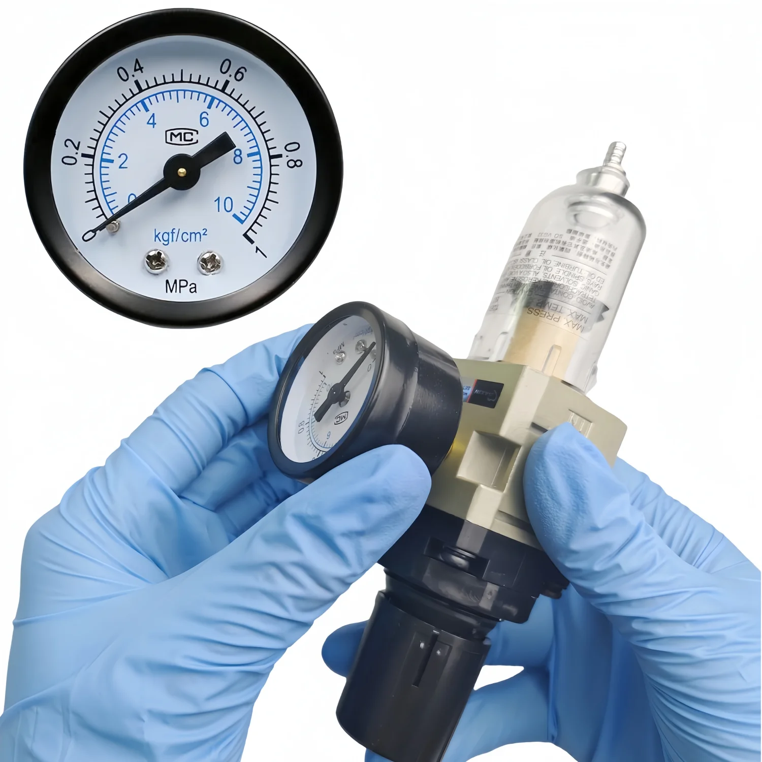 

Стоматологический блок очистки воздуха AFR2000 — регулятор давления с сепаратором масла/вода и манометром для систем клиники