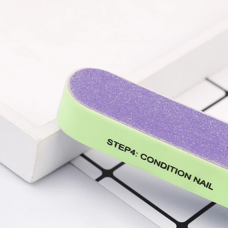 handy1Pcs creative printing nail file sanding sand six-sided polishing file nail Nail art rubbing strips toolgoods