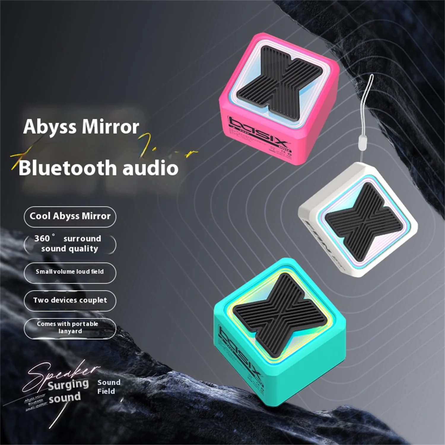 

Creative wireless Bluetooth speaker, outdoor portable car subwoofer, mini small Bluetooth speaker, gift giveaway