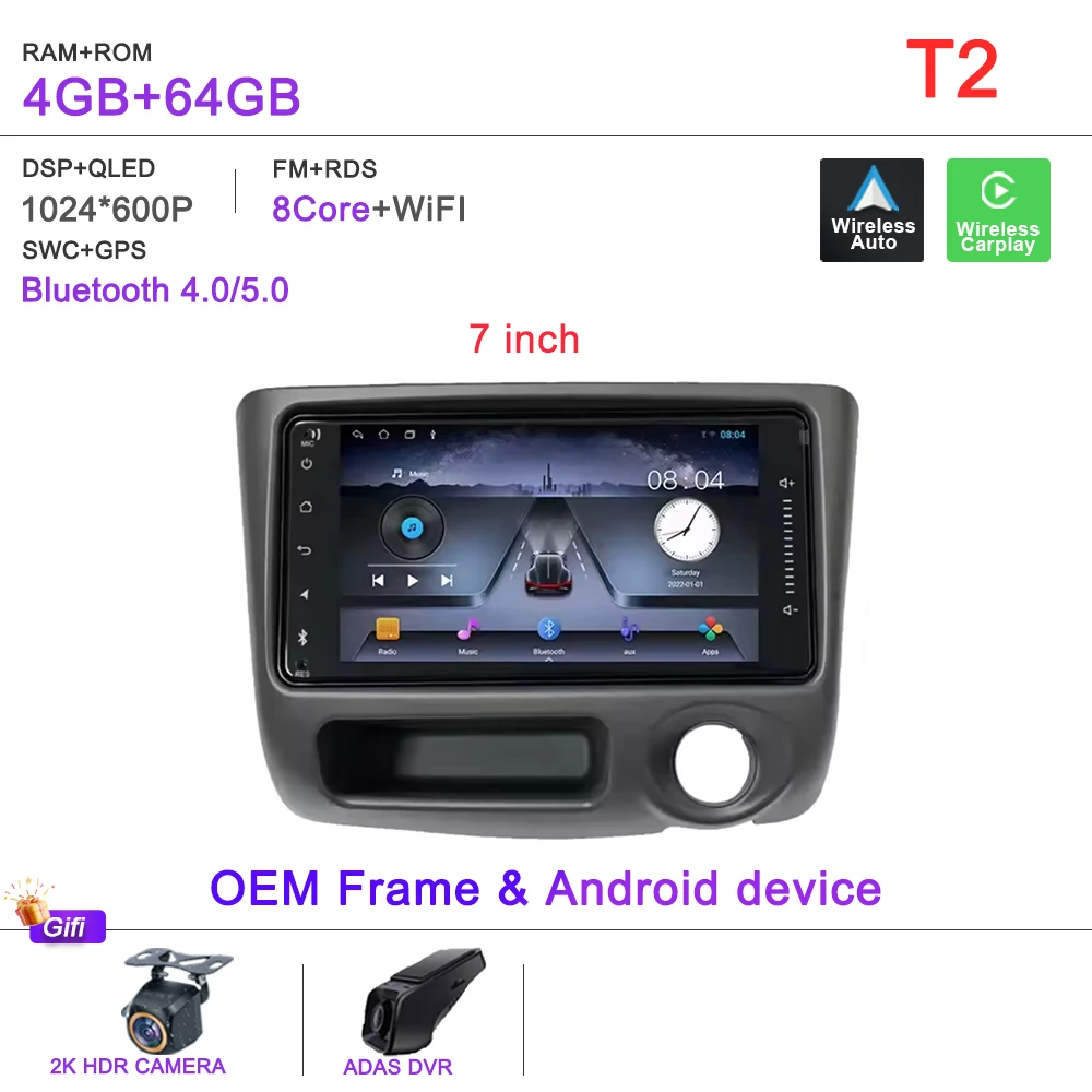Android 16 Voor Toyota Vitz Yaris Echo 1999-2005 Carplay Auto Radio Multimedia Video Player Navigatie GPS Geen 2Din 2 Din DVD