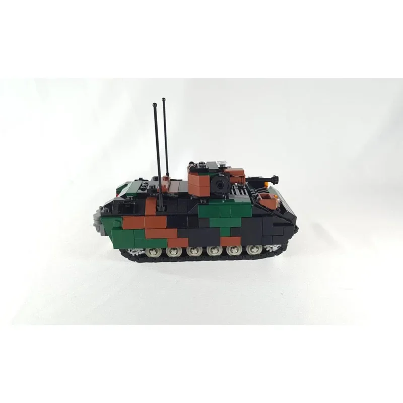 MOC-248193 Outdoor Forest Military Transport Tank Building Block Model 587 Parts Birthday Custom Exclusive Christmas Toy Gift