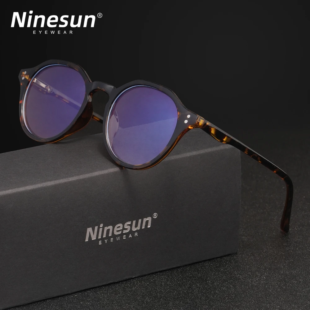 NINESUN Fashion Anti Blue Ray Glasses TR90 Frame Women Men Eyewear Blue Light Blocking Students Reading Lens Optical Eyegalsses