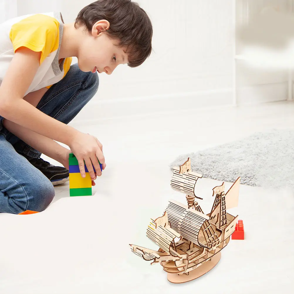 

2 набора деревянных 3D-пазлов-конструкторов: парусник и ретро-корабль, для самостоятельной сборки, для взрослых и детей, морской декор
