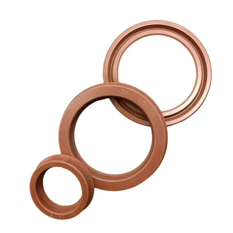 Universal Shaft Hole Seal Ring UN/UHS/U/Y for Hydraulic Cylinder FKM Fluor Rubber ID 11.2-18mm OD 19.2-200mm Height 5-12mm