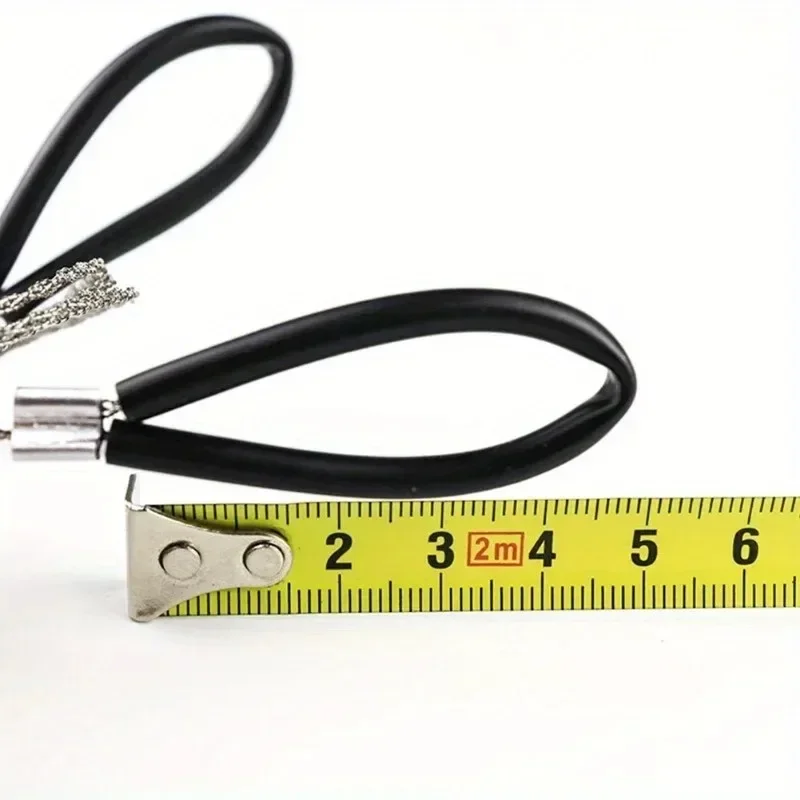 2 قطعة منشار سلكي محمول من الفولاذ المقاوم للصدأ منشار كابل أنبوب PVC محمول منشار سلسلة يدوي مناسب للمشي لمسافات طويلة والتخييم والصيد