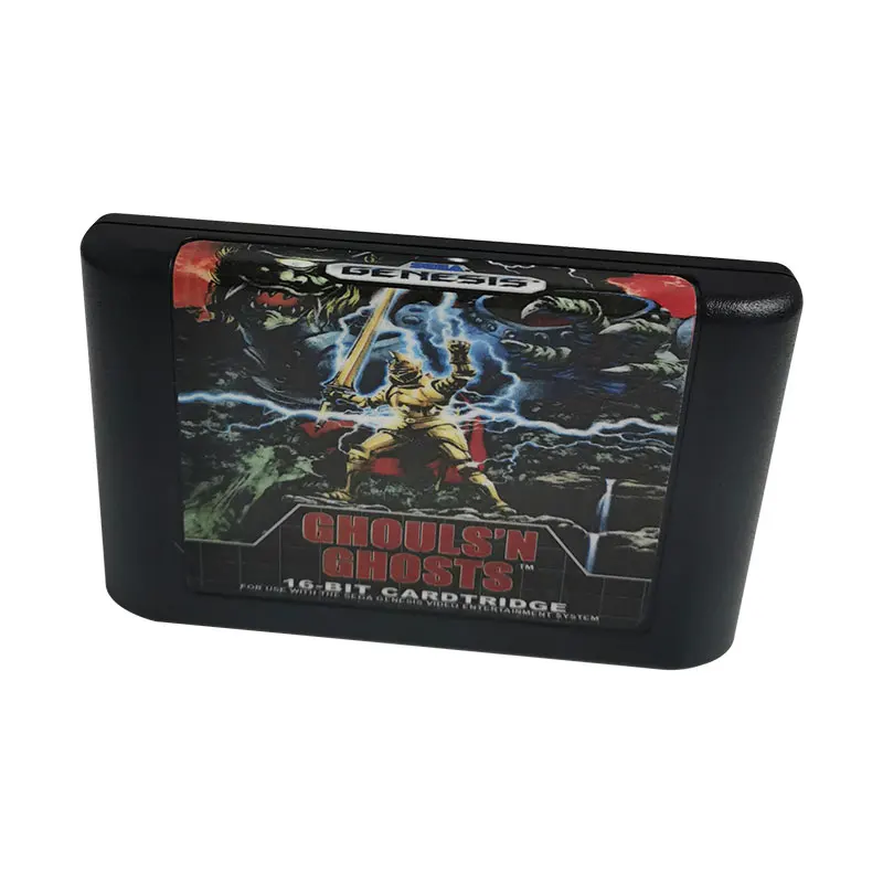 Retro Video Game - Ghouls 'N Ghosts - 16 Bit Cartridge Card for Sega Mega Drive 2 for SEGA Mega Drive Genesis | Region Free