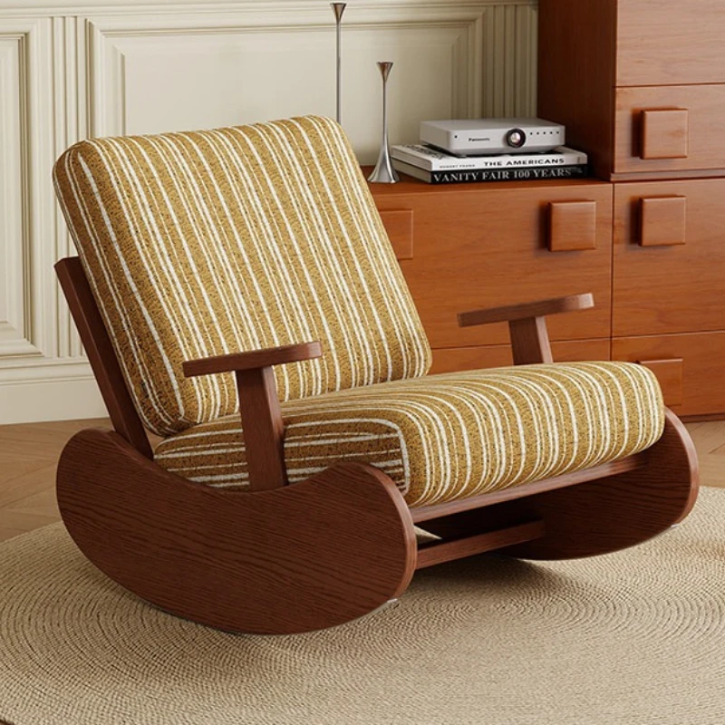 

modern luxury living room chairs relax balcony comfortable cushion Armchair single person rocking white кресло home furniture