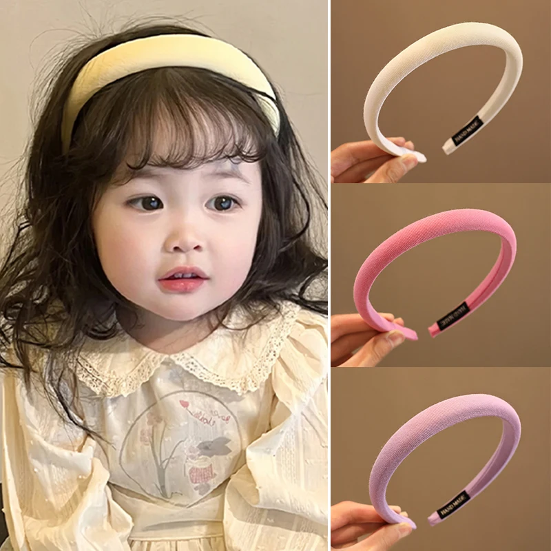 

Baby Candy Matte Headdress Simple Basic Face-Washing Headband Temperament Hoop Wide Hairband Hair Bundle Kids Hair Accessories