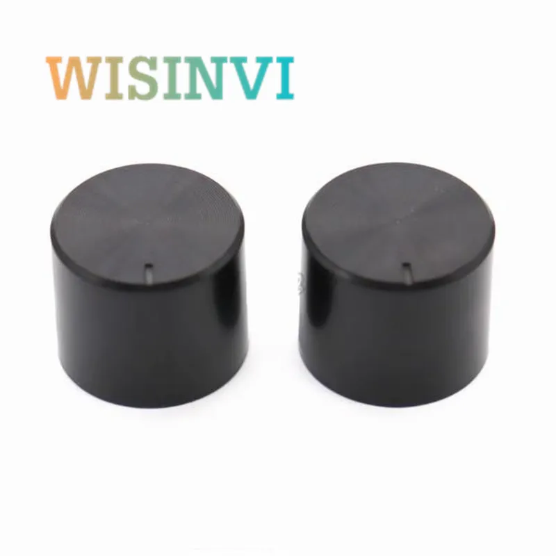 10PCS 20.5 * 17mm plastic black knob flower shaft 6mm potentiometer adjustment knob cap speaker sound adjustment knob