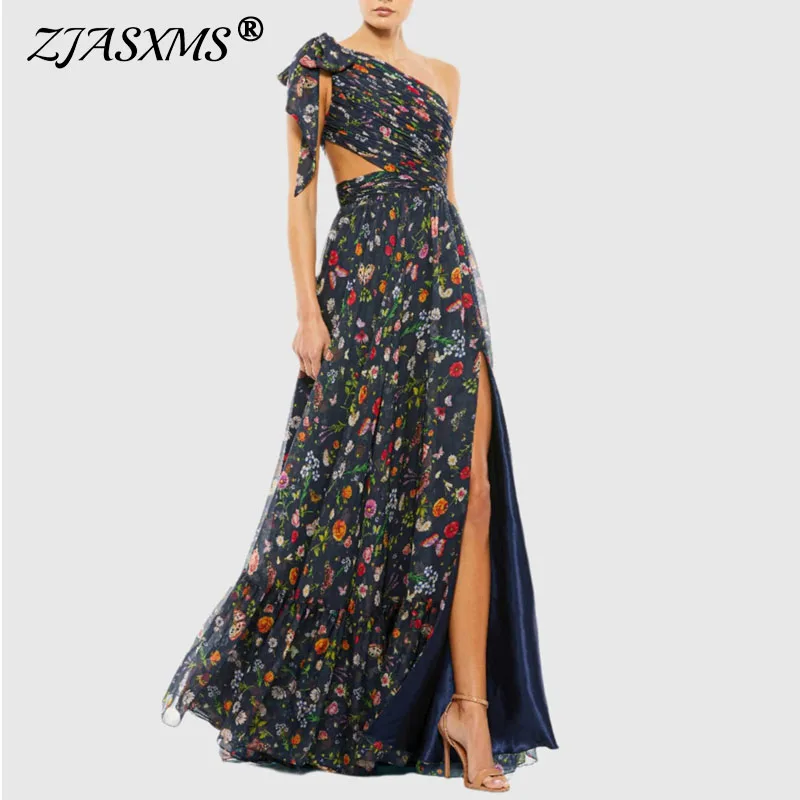 فستان نسائي مثير بخصر عالٍ على شكل حرف a فستان غير رسمي بطيات مطبوع غير منتظم بدون أكمام فستان بوهو صيفي مكشوف الكتفين للحفلات الراقصة