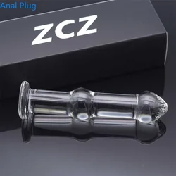 Anus Dilator Glass Dildo Crystal Anal Plug Men Anal Masturbation Tool Butt Plug Toy Female Vaginal Masturbator Glass Penis