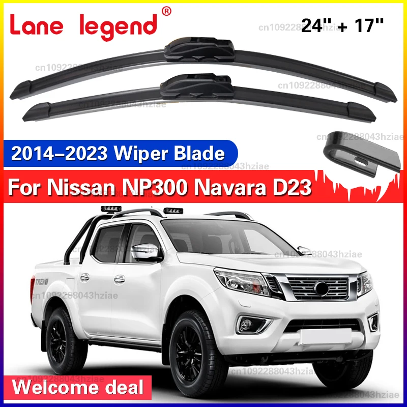 2 uds para Nissan NP300 Navara Frontier D23 2014-2023 limpiaparabrisas delantero accesorios ventana de parabrisas 2020 2021 2022