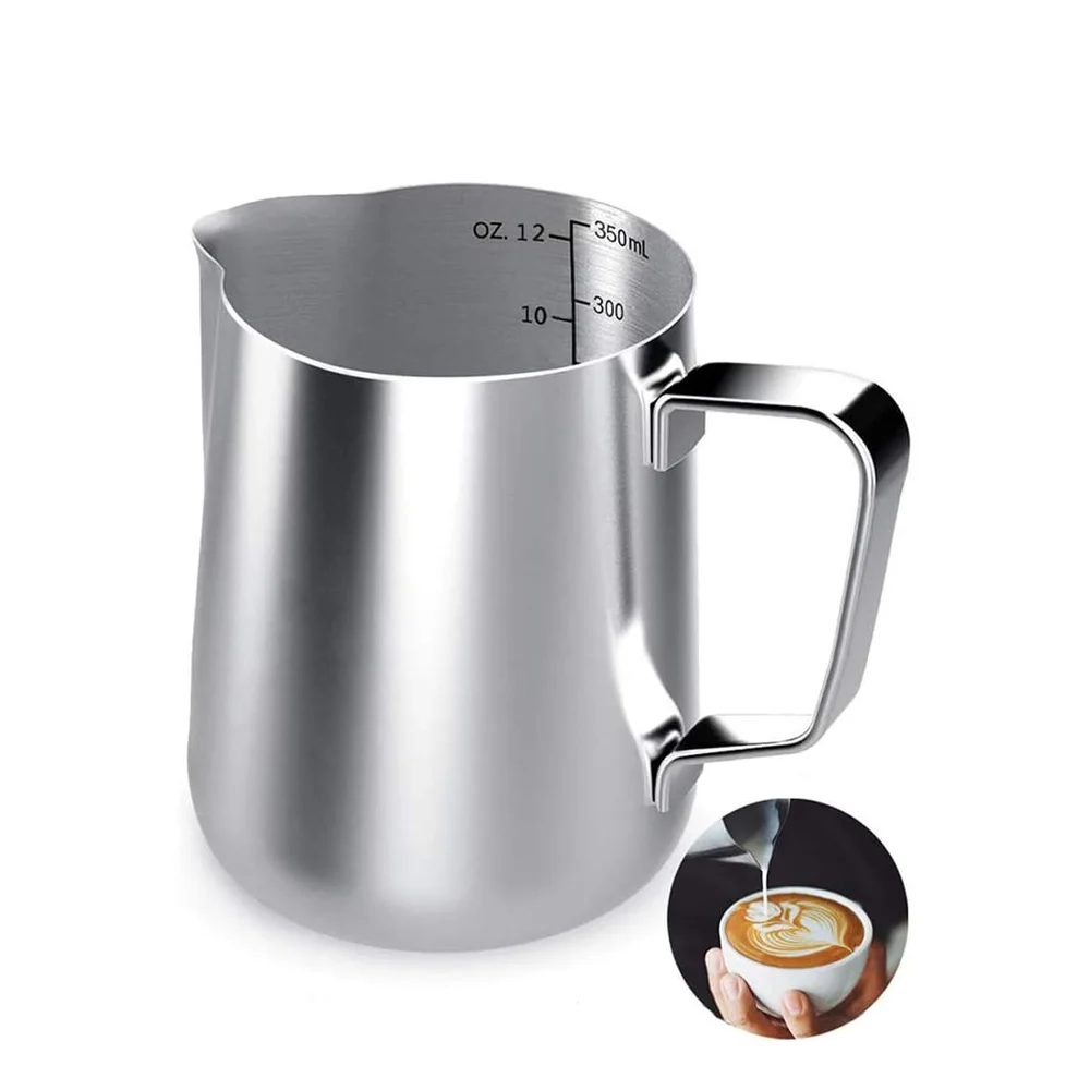 Milchaufschäumer Tasse Krug Barista Milch Edelstahl Krug Professionelle Milch Schaum Krug Home Barista Küche Kaffee Zubehör