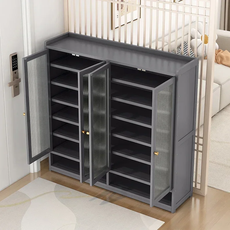 

Простой дизайн, шкафы для обуви, вертикальные винтажные традиционные шкафы для хранения обуви, минималистичная серая мебель Librero Esquinero
