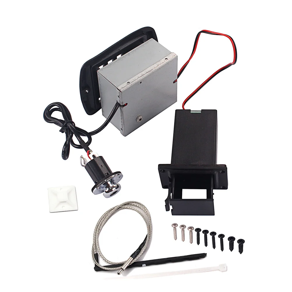 معادل الجيتار الصوتي 4 نطاقات Eq Preamp Ymh03 بيزو لاقط التحكم في مستوى الصوت سهل التركيب عالي الدقة لاقط الجيتار الصوتي #2