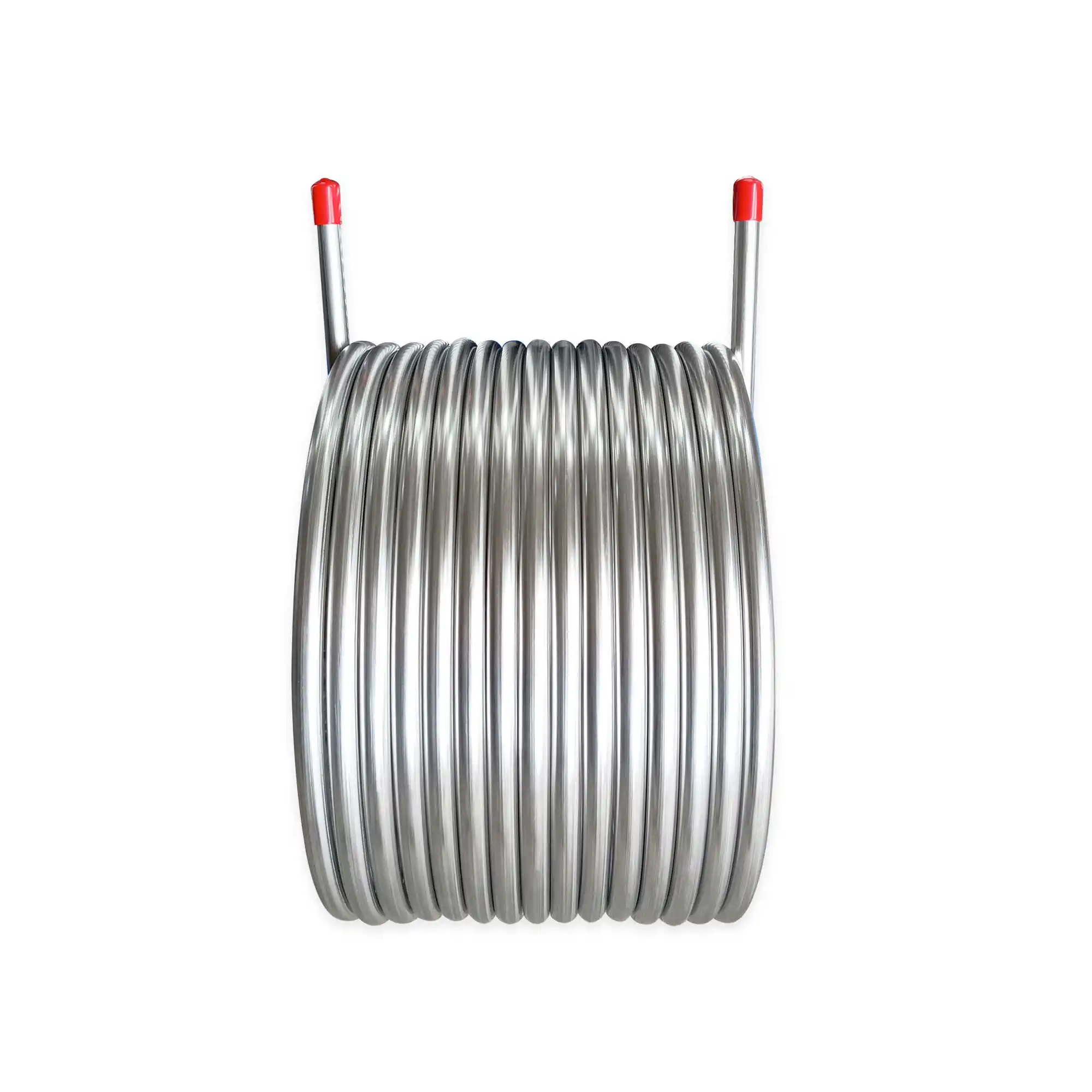 Three-barrel dedicated wort rapid cooling uses 304 stainless steel cooling coils with a diameter of 12.7
