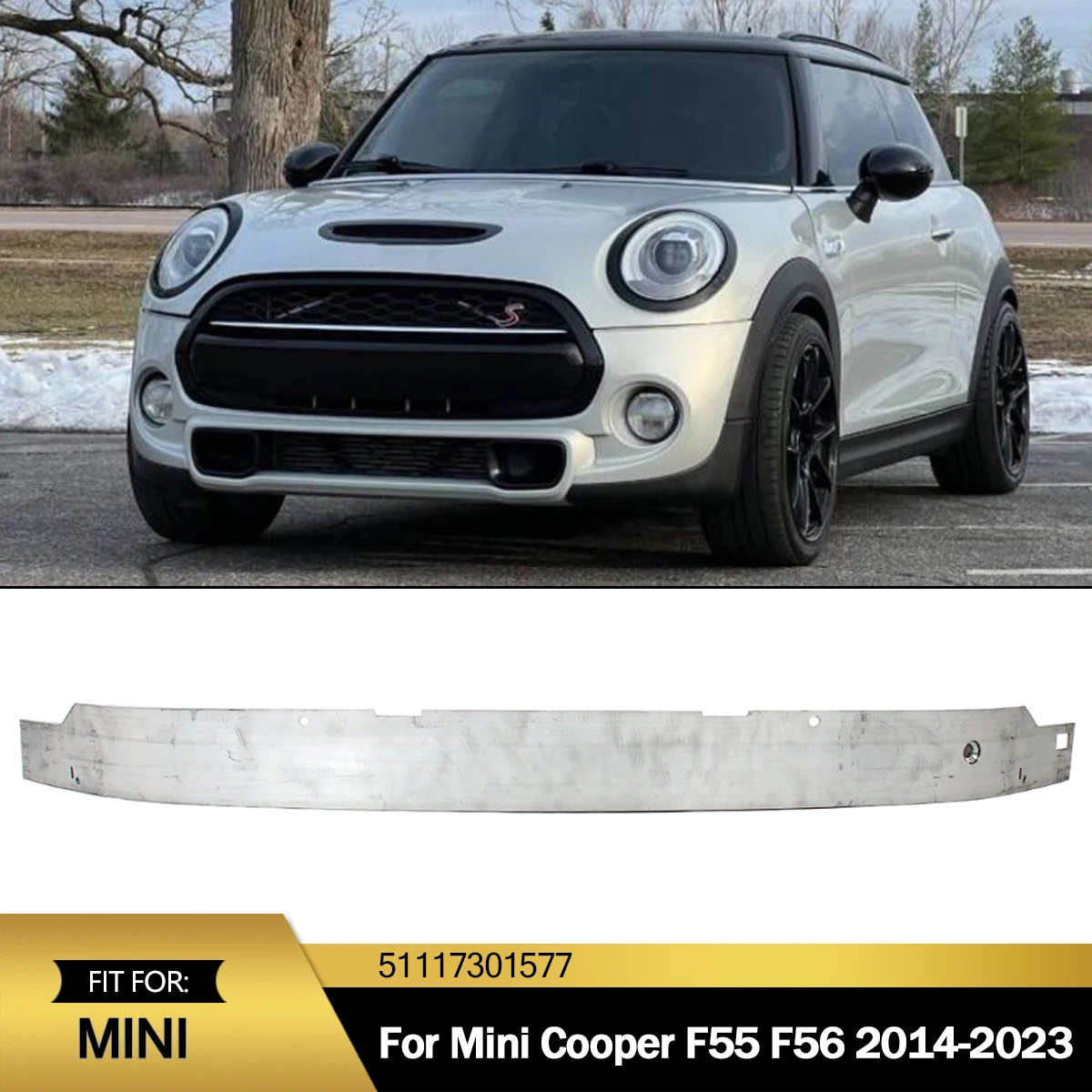 MAGICKIT For 2014-2023 BMW Mini F54 F55 F56 Front Bumper Reinforcer Crossmember Crash Bar Aluminium Alloy Accessories