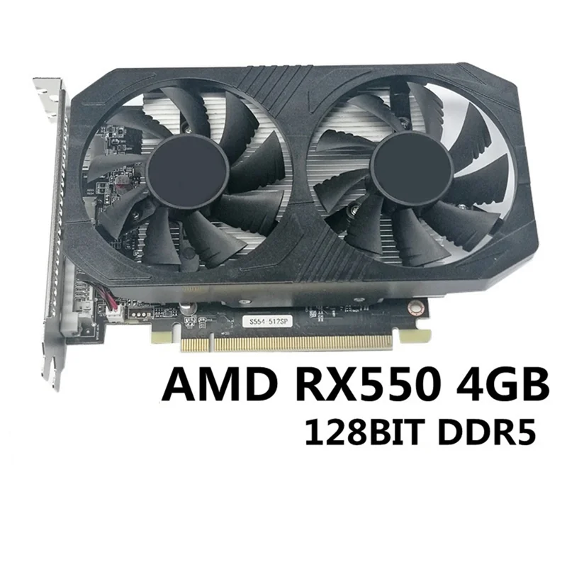 

Для AMD RX550 4 ГБ HD графический DDR5 28 Нм 1183 (МГц) 1500 (МГц) 128 бит DVI + HD + DP PCI-E 2,0 видеокарта компьютерные аксессуары