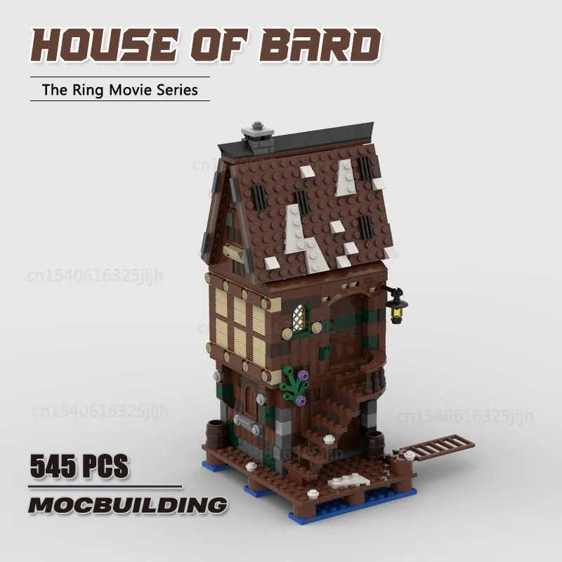 The Rings Movie House of Bard Moc Building Blocks DIY Assembly Technology Bricks Display Model Toys Collection Xmas Gifts