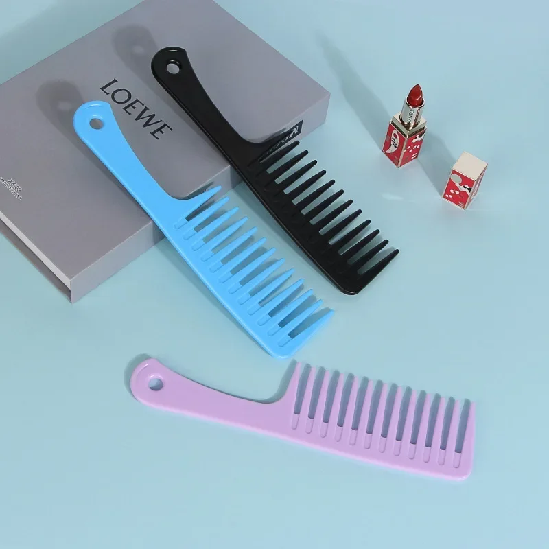 Colored Comb Large Wide Tooth Wet and Dry Dual-use Thickened Curly Hair Comb Special Big Tooth Shampoo Comb Styling Tools