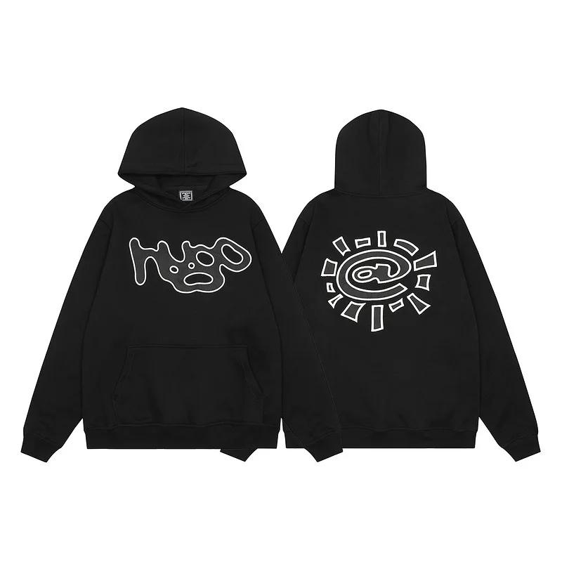 

Зимняя утепленная хлопковая толстовка с капюшоном Adwysd dowhaououlddo X Loyle Carner Fce Lined, китайское производство