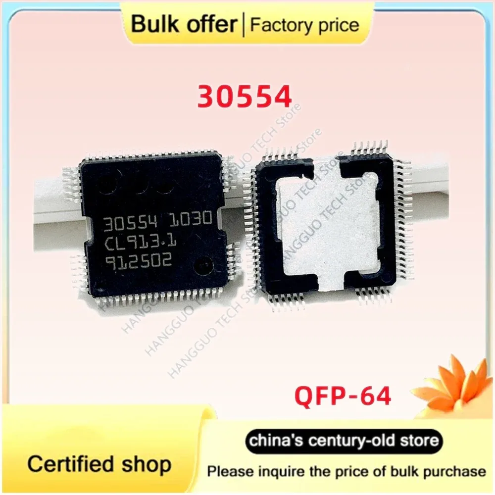 Free Shipping Original 30554 QFP-64 ECU Driver IC Chip for Audi Benz Power Board