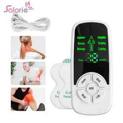 6 Modes Electric Tens Unit Machine Pulse Massager Muscle Stimulator Therapy Pain Relief Digital Massage Meridian Body Massager