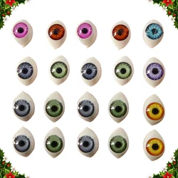 100 Pcs Premium Acrylic Eyeballs Resin Simulated Round Eyes Fake Diy Accessories For Case Crafting Pendant Toy Accessories