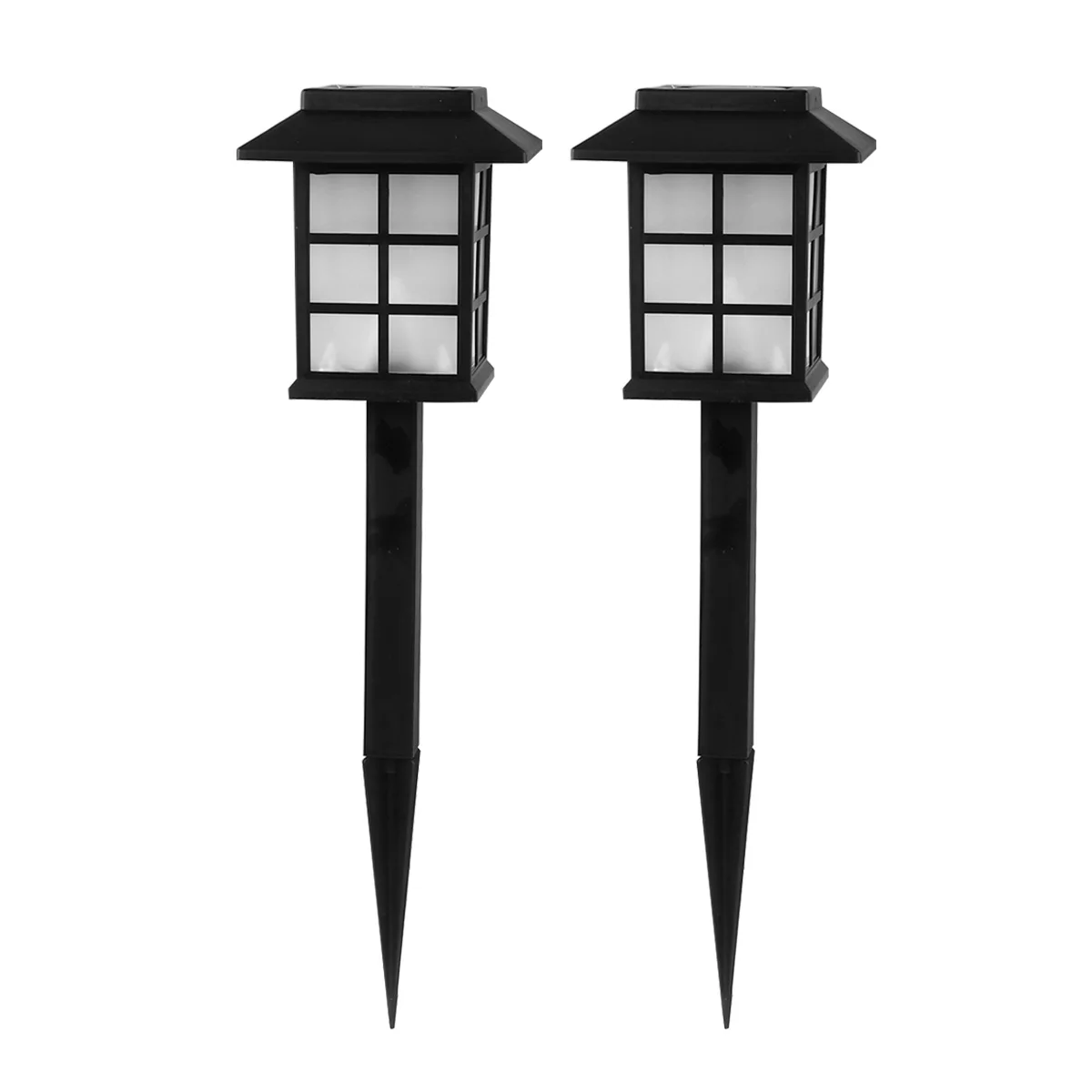 

4 Pcs Solar Post White Light Outdoor Courtyard Lighting Stigma Outside Lamp Waterproof Garden Pathway Solar Power Lamp Durable