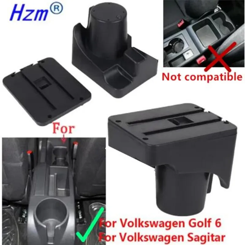 For Volkswagen Golf 6 Armrest Box For Volkswagen Scirocco Sagitar VW Golf 6 Golf 5 Mk6 MK5 Jetta 5 Car Armrest Car Storage Box