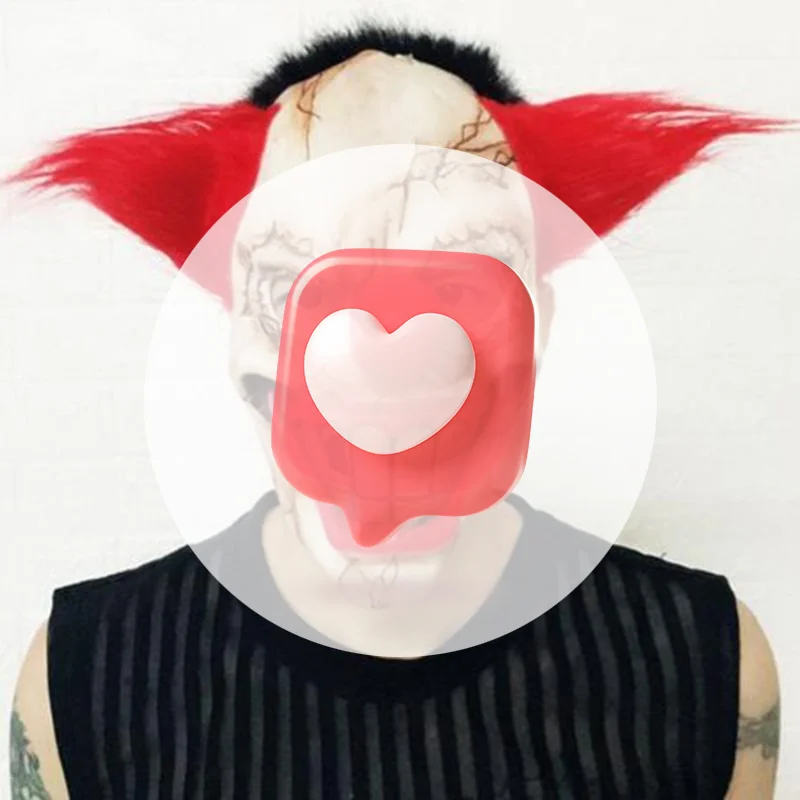 Varias máscaras de payaso para Halloween, máscara de fiesta de Cosplay, máscaras de látex, casco NPC, broma divertida, tocado para asustar, Bar, accesorios de disfraz de fiesta, máscara