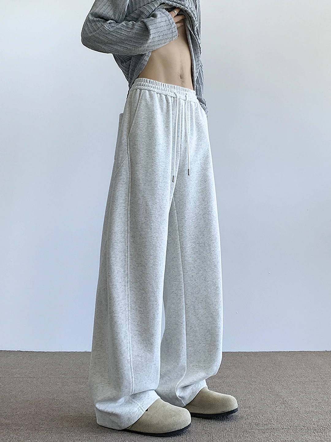 

Cleanfit Deconstructed Knife Casual Sports Pants Loose Drapey Autumn Trendy Loose Leggings Men's Wide Leg Casual Trousers