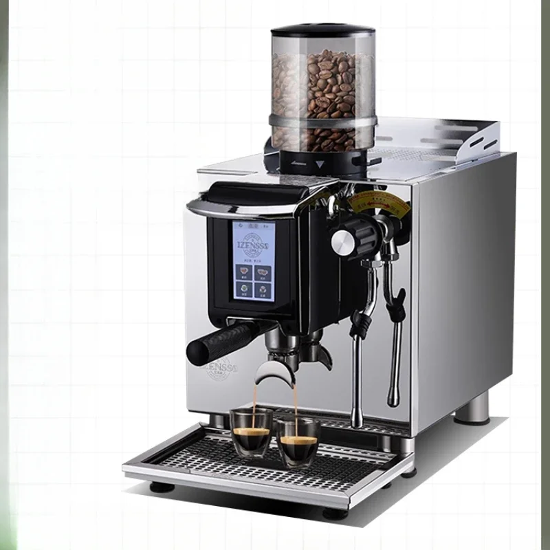 Coffee machine commercial Italian semi-automatic small milk tea coffee grinder