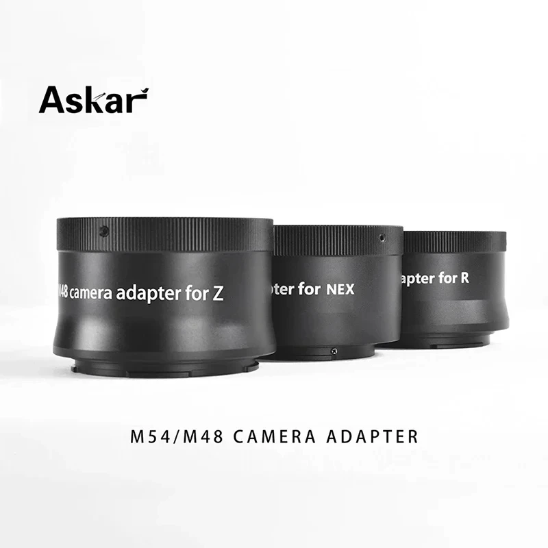 Askar M54/M48 Adapters For Mirrorless Cameras With Female Threads-For NK, Cn, and Sy Mirrorless Cameras.