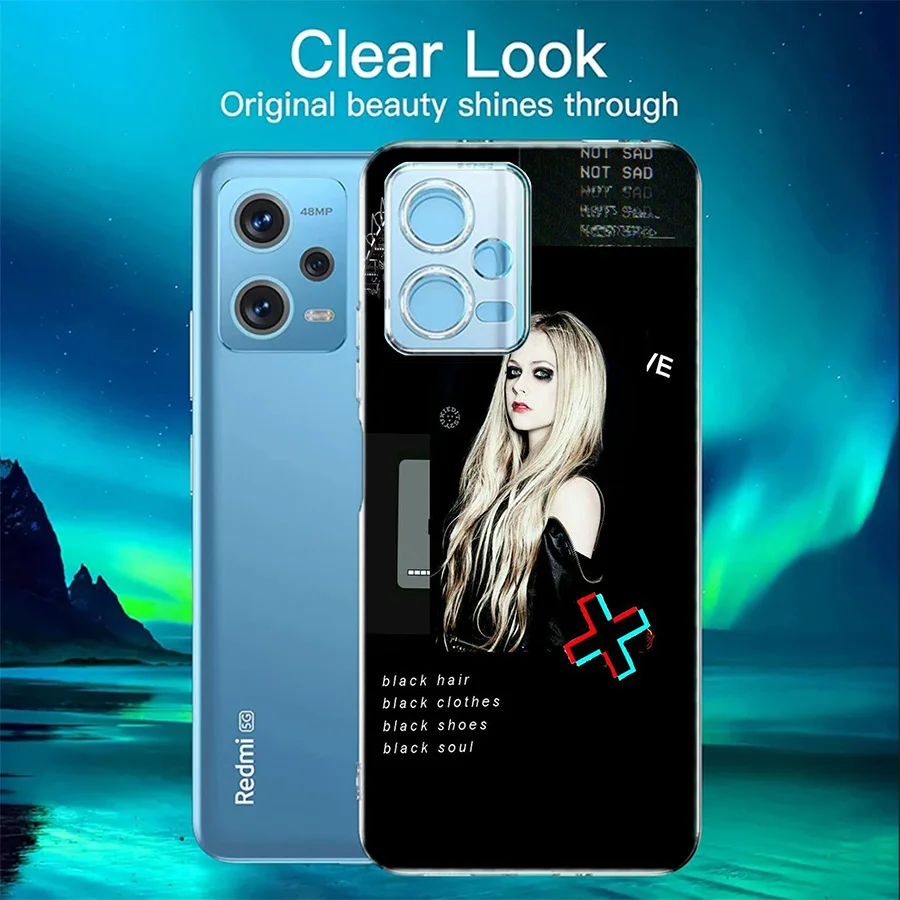 S-Singer A-Avril L-Lavigne Cover Case For Xiaomi Redmi Note 12S 12 11 Pro Plus 11T 11S 10 5G 10S 9 9T 9S 8 8T 7 5 Pro TPU Phone