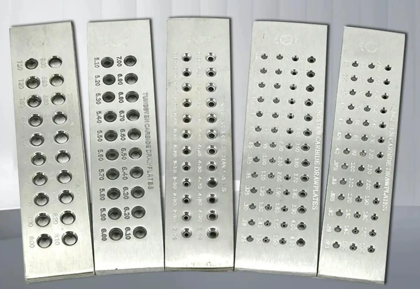Wire Drawplate 52 Holes Round Shape 0.26-4.10 mm Jewellers Draw Plate 0.26-9 mm