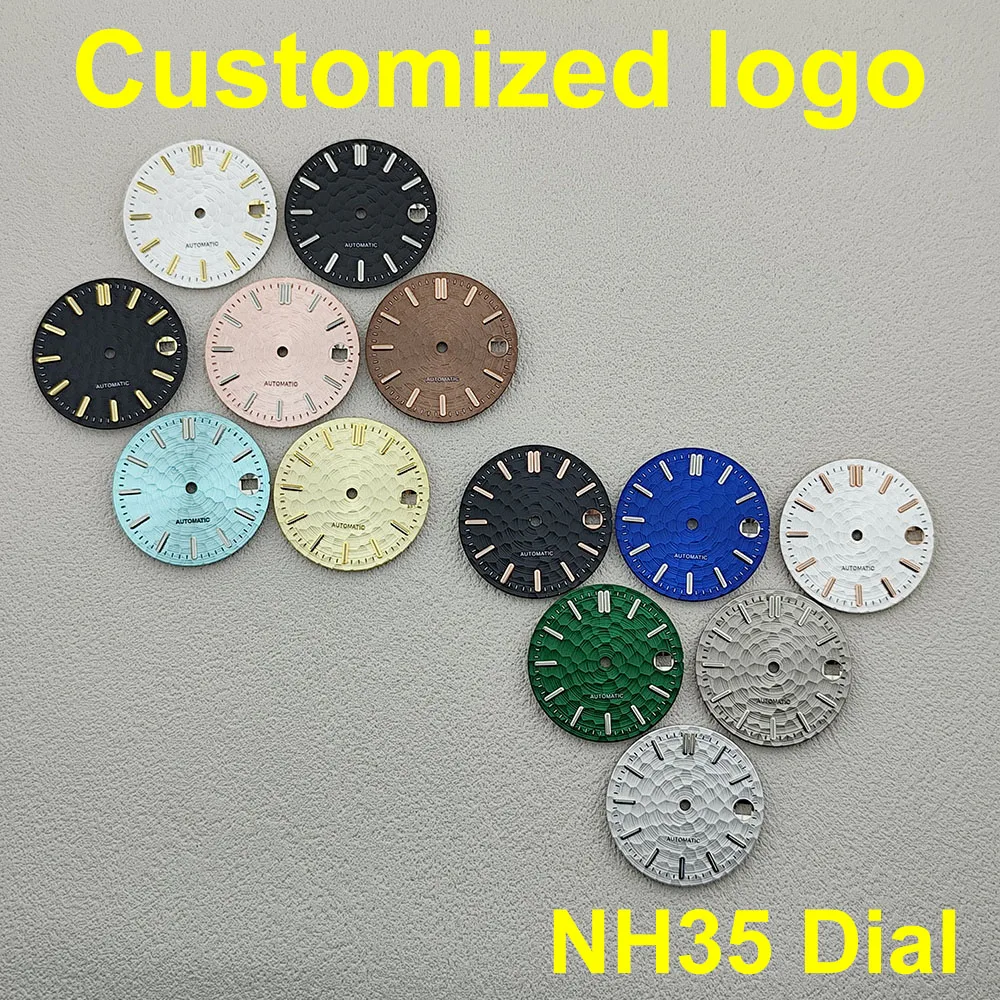 

NH35 dial 28.5mm honeycomb dial suitable for NH35 movement NH35 watch accessories suitable for men's sports and business
