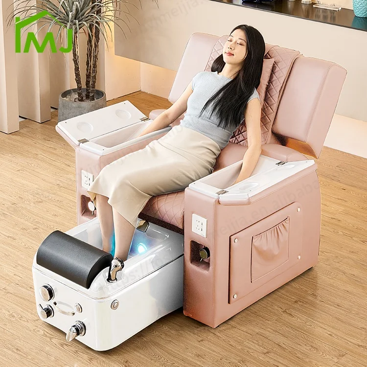 

Luxury Nail Salon Equipment Station Foot Spa Bath Massage Pedicure Chairs