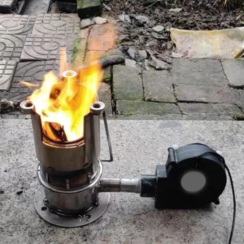 A2UD Portable 12V 2A High-volume Air Blower with Air Collecting Port Cooking Fan