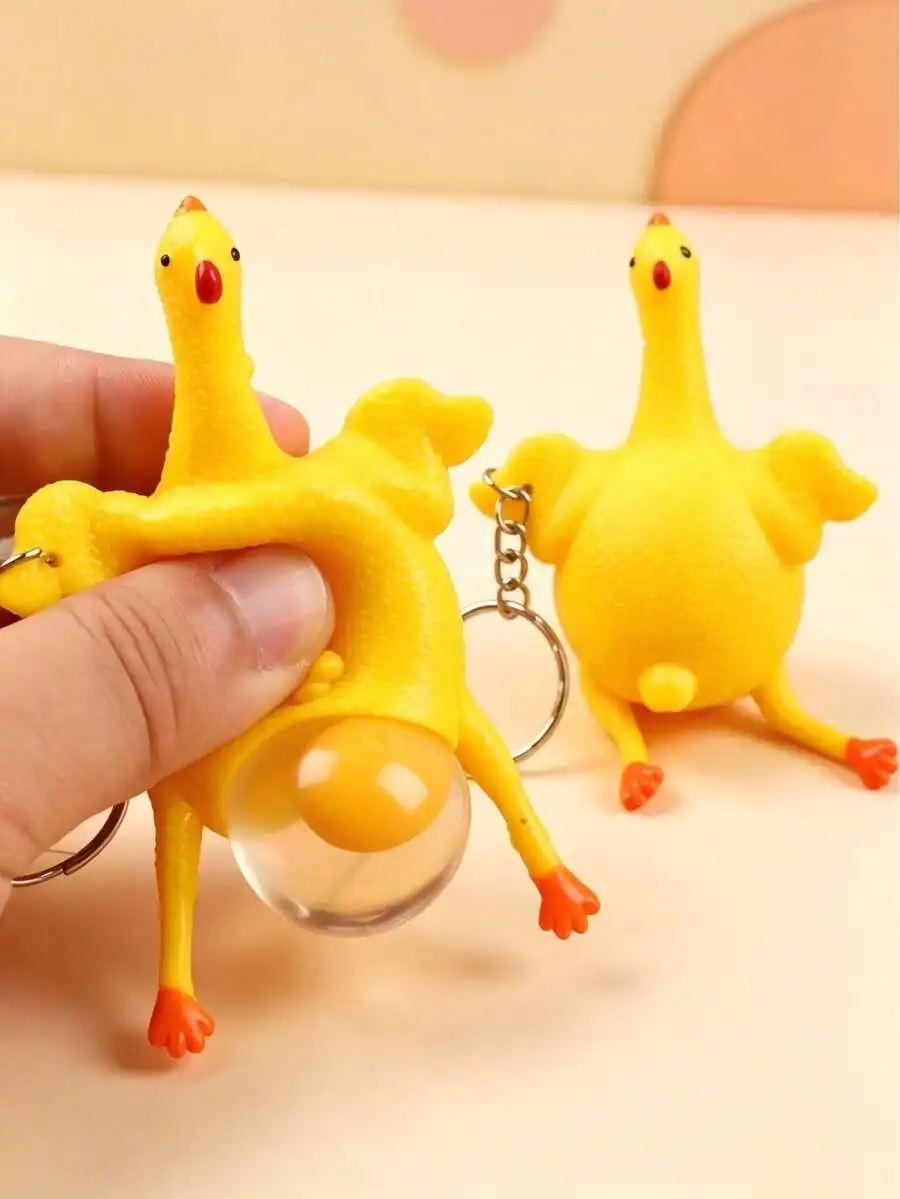 Juguete antiestrés de pollo ponedero, llavero antiestrés para adolescentes, juguete antiestrés de dumpling, juguete antiestrés para oficina, escuela y exteriores