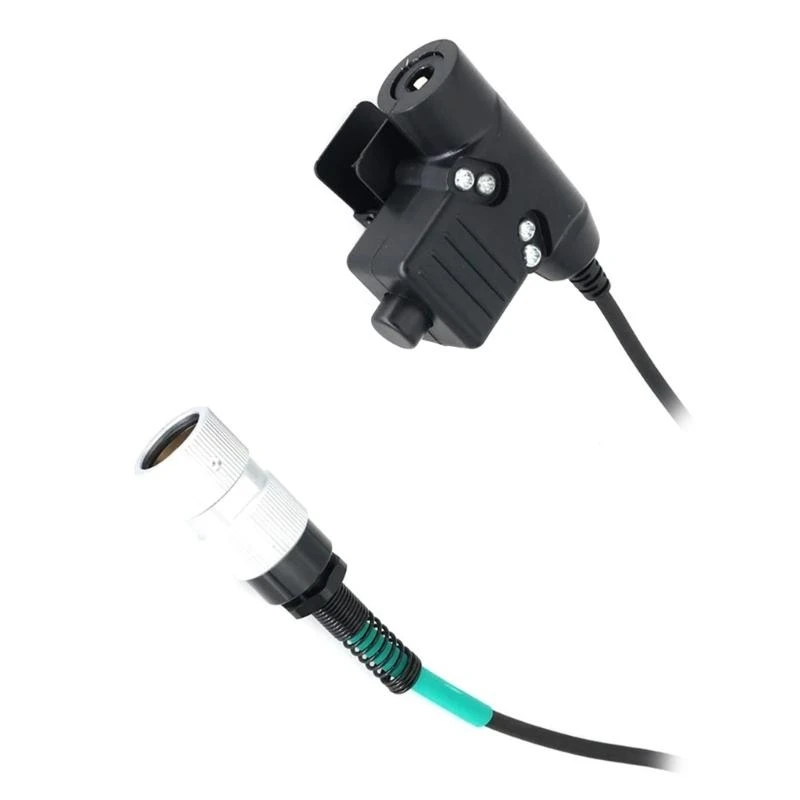 W89C U94 PTT 케이블 6 PIN 플러그 헤드셋 PRC152 WALKIETALKIE RADIOS 용 어댑터