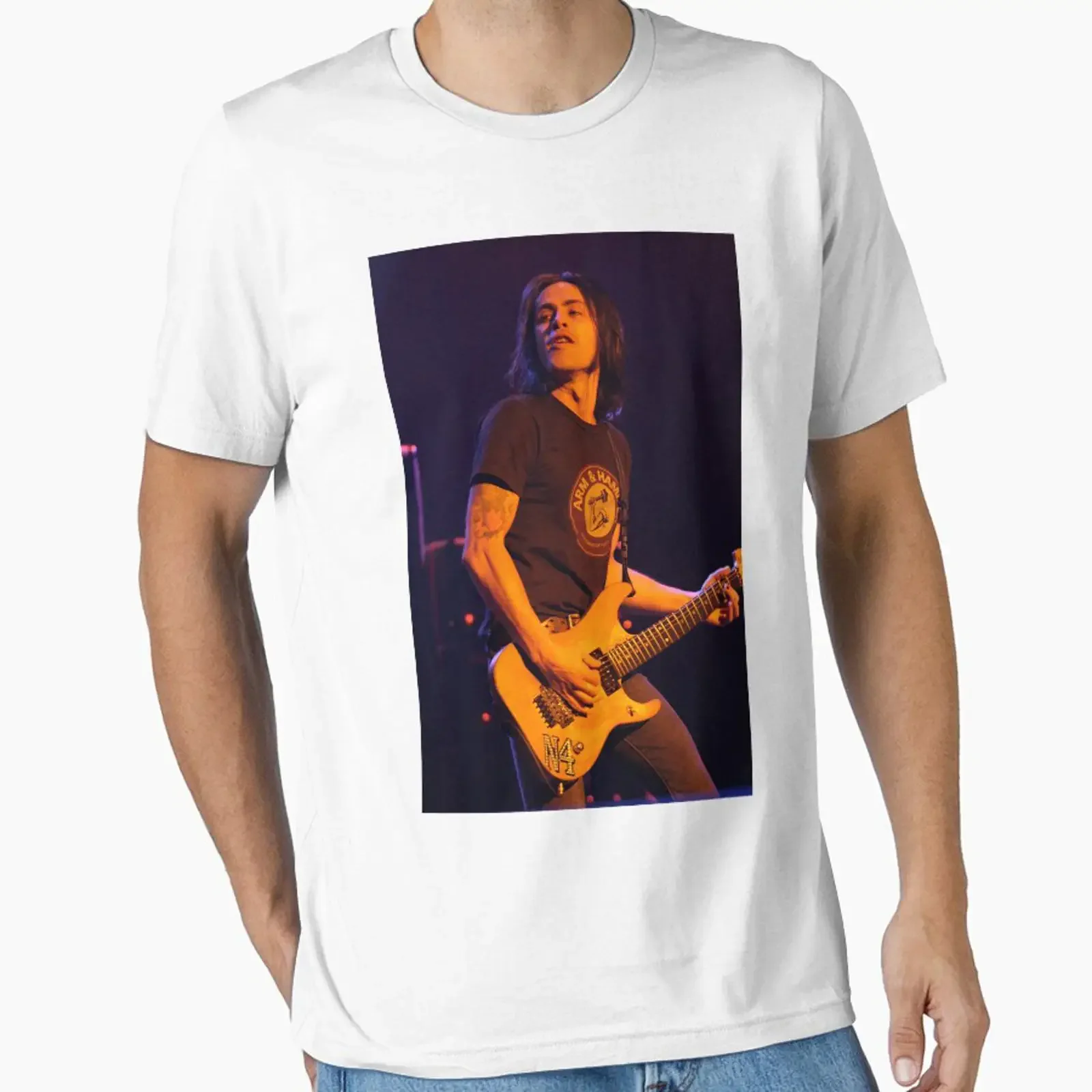 Nuno Bettencourt Photograph designed and sold by ConcertImages vintage Washed Versatile Breathable Comfortable graphic Stylish