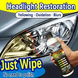 Car light repair kit removes oxidation, yellowing, blurry plastic car light polishing wax and protective coating car light repai