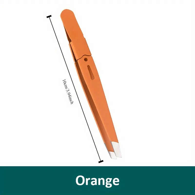 Pince à sourcils colorée de haute qualité, extracteur de poils fins, en acier inoxydable, pinces à sourcils inclinées, outils de maquillage