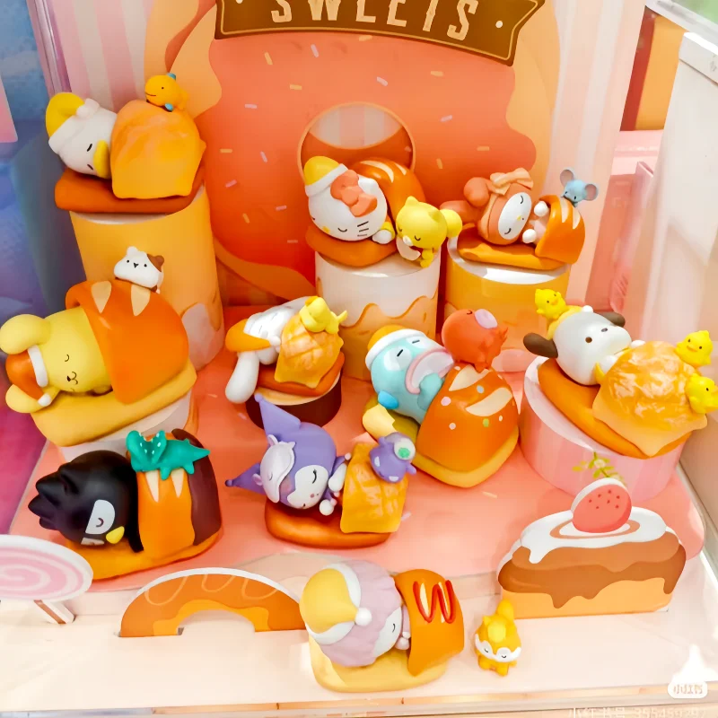 

Sanrio Happy Baking Series Blind Box Kitty Melody Kuromi Trendy Model Ornament New Original Customized Toy Gift Mystery Box